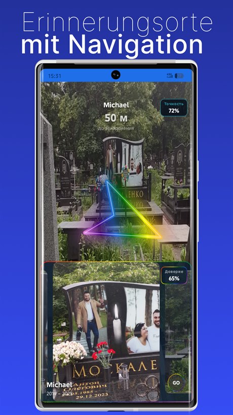 Memorial place navigation