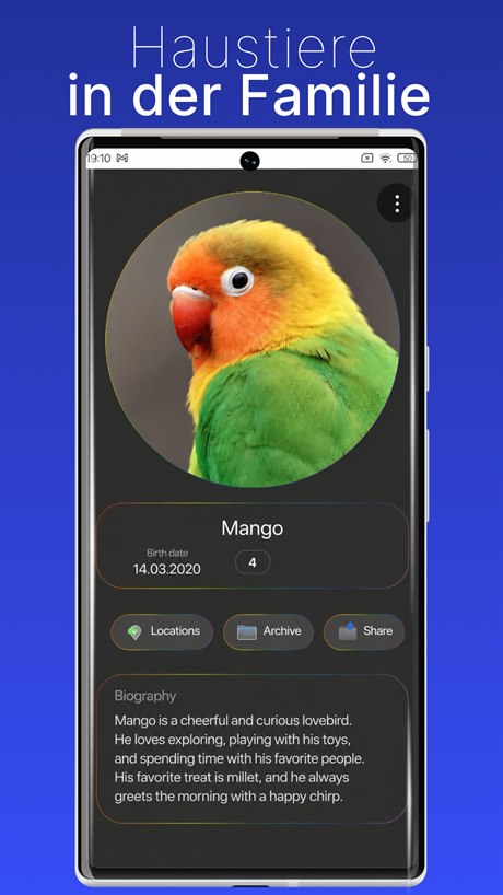 Family pet profile
