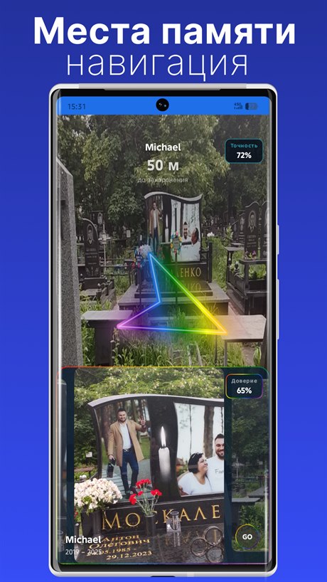 Memorial place navigation