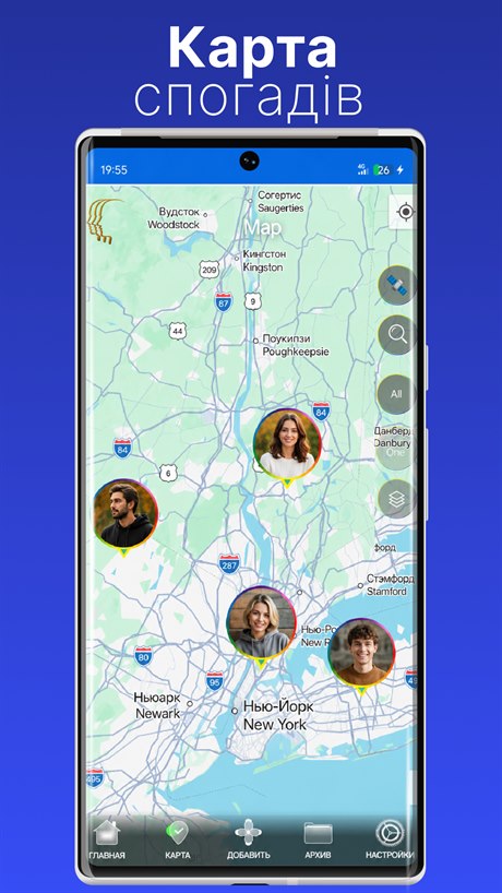 Places on the map